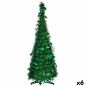 Christmas Tree Green Tinsel 38 x 38 x 150 cm (6 Units)