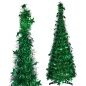 Christmas Tree Green Tinsel 38 x 38 x 150 cm (6 Units)