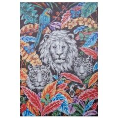 Painting Alexandra House Living Wood Lion 80 x 120 x 3 cm