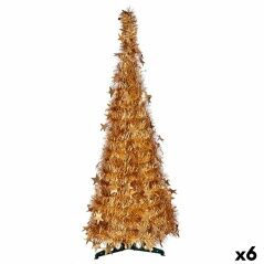 Albero di Natale Dorato Tinsel 38 x 38 x 150 cm (6 Unità)