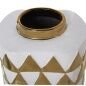 Vaso Alexandra House Living Bianco Dorato Ceramica 16 x 12 x 21 cm