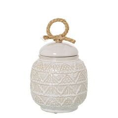 Vaso Alexandra House Living Bianco Ceramica 15 x 18 cm