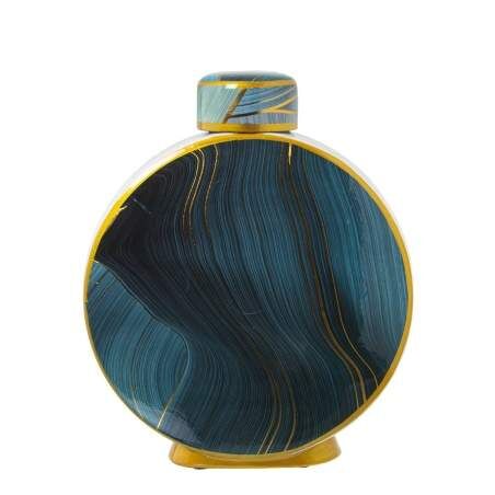 Tibor Alexandra House Living Blue Golden Ceramic 23 x 8 x 28 cm