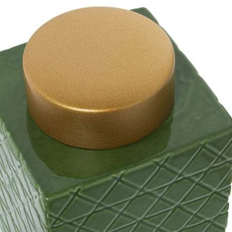 Tibor Alexandra House Living Green Golden Ceramic 16 x 16 x 26 cm