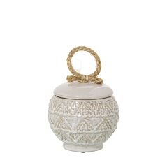 Vaso Alexandra House Living Bianco Ceramica 16 x 24 cm