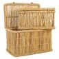 Set of Baskets Alexandra House Living Natural Bamboo Rope 52 x 40 x 70 cm 62 x 42 x 32 cm 2 Pieces