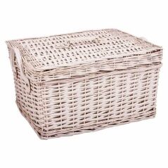 Storage boxes Alexandra House Living White wicker Willow wood 2 Pieces