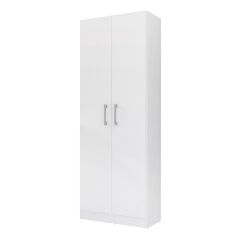 Armadio per Scope Alexandra House Living Bianco Legno MDP 61 x 170 x 31 cm 2 porte