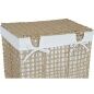 Cesto per i Panni Home ESPRIT Bianco Naturale Metallo 44 x 35 x 55 cm