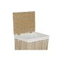 Cesto per i Panni Home ESPRIT Bianco Naturale Metallo 44 x 35 x 55 cm