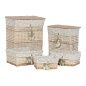 Set di Cestini Home ESPRIT Verde Beige Naturale vimini 47 x 35 x 55 cm 5 Pezzi