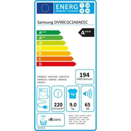 Asciugatrice Samsung DV90CGC2A0AEEC 9 kg