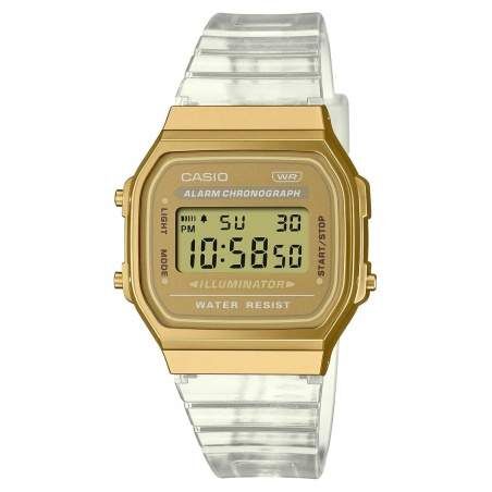 Orologio Unisex Casio VINTAGE COLLECTION - TRANSPARENT BAND - GOLD