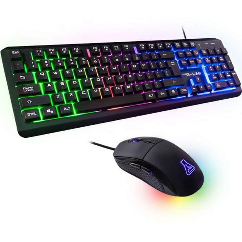 Tastiera e Mouse Gaming The G-Lab KEYZ 160 SP KULT 170 Qwerty in Spagnolo