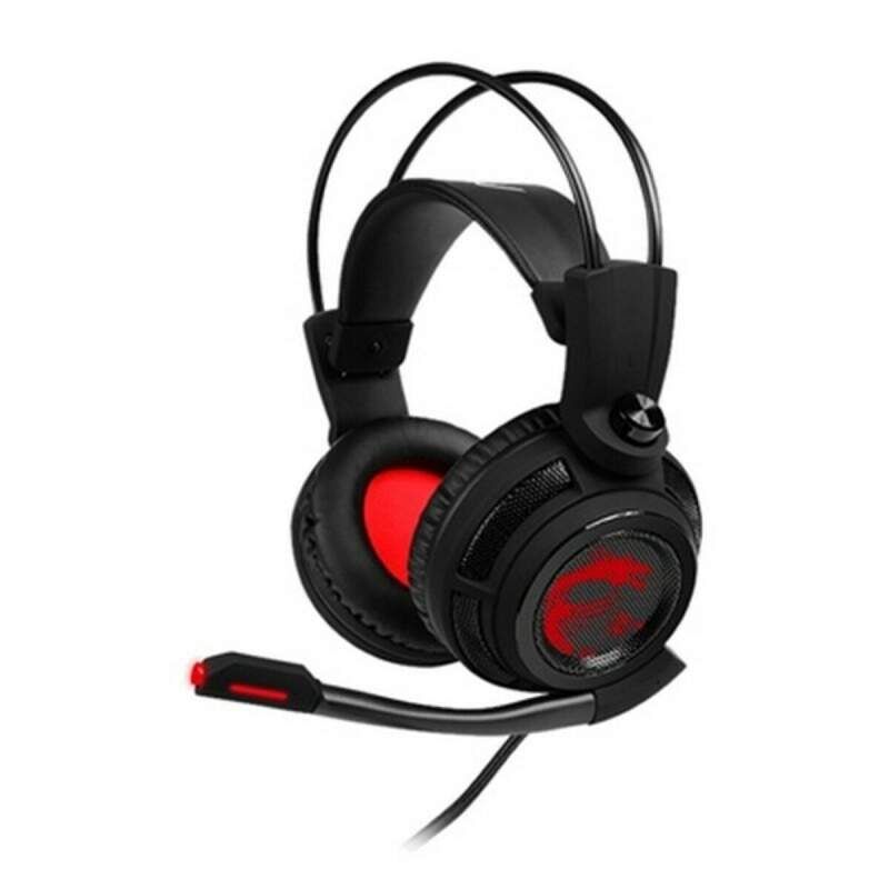 Auricolari con Microfono Gaming MSI DS502 USB Ø 4 cm Nero