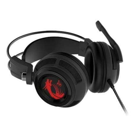 Gaming Headset with Microphone MSI DS502 USB Ø 4 cm Black