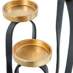 Candle Holder Alexandra House Living Black Aluminium