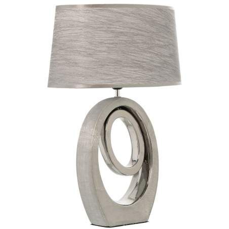 Lampada da tavolo Alexandra House Living Argentato Ceramica 40 W 38 x 24 x 57 cm