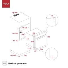 Forno Pirolitico Teka HSB620P 3552 W 70 L