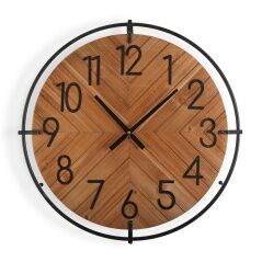 Orologio da Parete Versa Metallo Legno MDF Legno MDF/Metallo 4,5 x 60 x 60 cm