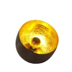 Desk lamp Alexandra House Living Black Golden Metal 25 W 21 X 20 X 21 CM