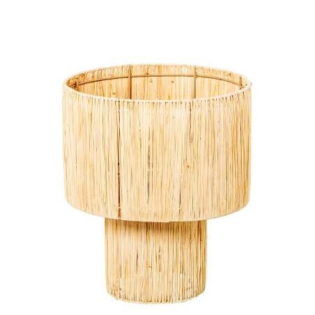 Desk lamp Alexandra House Living Beige Natural wicker Rattan Natural Fibre 40 W 30 x 36 x 30 cm