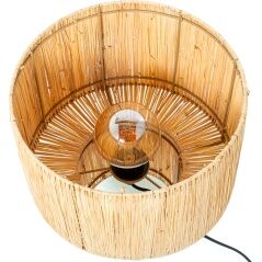 Lampada da tavolo Alexandra House Living Beige Naturale vimini Rattan Fibra naturale 40 W 30 x 36 x 30 cm