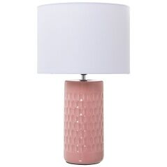 Desk lamp Alexandra House Living Multicolour Pink Ceramic 40 W 25 x 42 x 25 cm