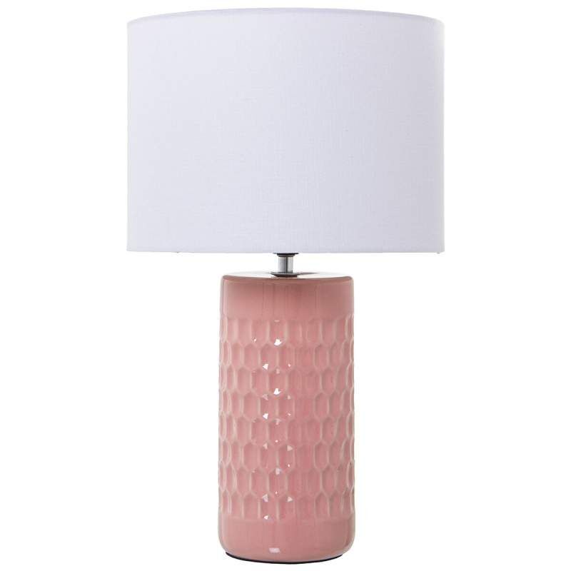 Desk lamp Alexandra House Living Multicolour Pink Ceramic 40 W 25 x 42 x 25 cm