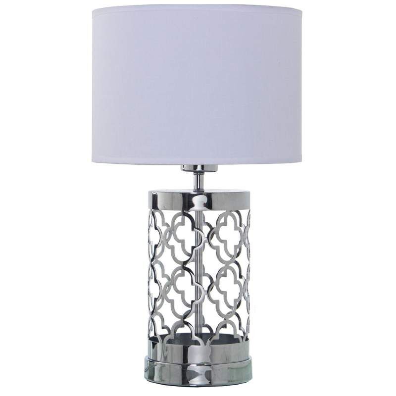 Lampada da tavolo Alexandra House Living Multicolore Argentato Metallo 40 W 25 x 44 x 25 cm