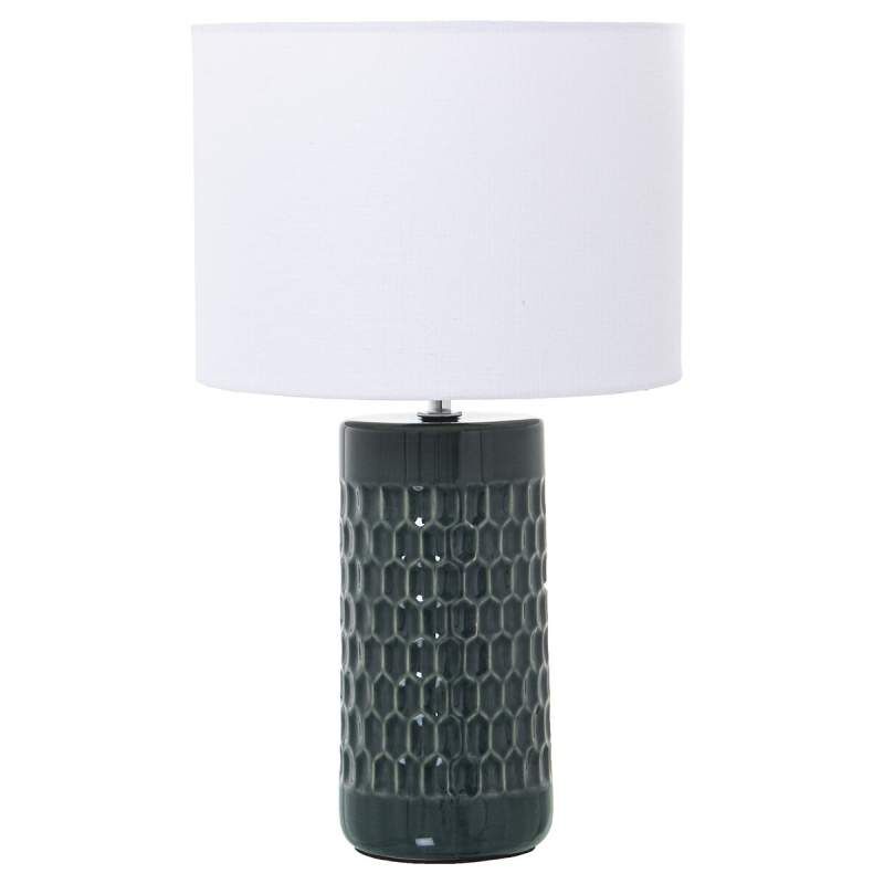 Lampada da tavolo Alexandra House Living Multicolore Celeste Ceramica 40 W 25 x 42 x 25 cm