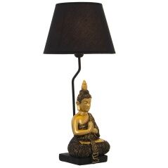 Lampada da tavolo Alexandra House Living Nero Plastica 40 W 28 x 60 x 28 cm Buddha