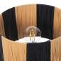 Desk lamp Alexandra House Living Brown Black Natural Rattan Natural Fibre 60 W 25 x 41 x 25 cm