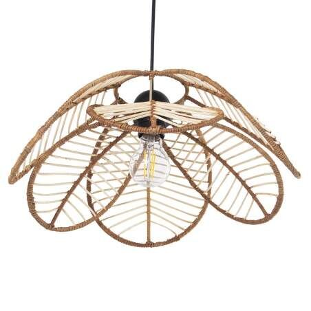 Ceiling Light Alexandra House Living Brown Natural Rattan Natural Fibre 40 W 40 x 73 x 19 cm