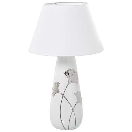 Lampada da tavolo Alexandra House Living Bianco Argentato Ceramica 60 W 16 x 45 x 16 cm