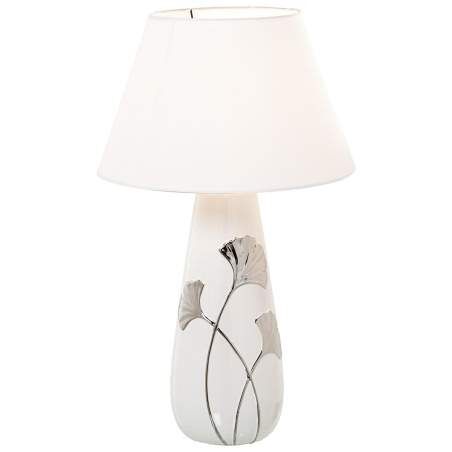 Desk lamp Alexandra House Living White Silver Ceramic 60 W 16 x 45 x 16 cm