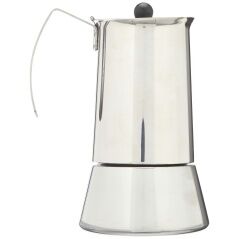 Italian Coffee Pot Monix Eterna Grey Stainless steel