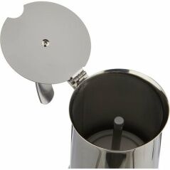 Italian Coffee Pot Monix Eterna Grey Stainless steel