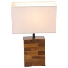 Lampada da tavolo Alexandra House Living Marrone Legno 60 W 38 x 51 x 18 cm