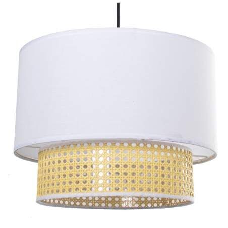 Lampadario Alexandra House Living Bianco Multicolore vimini 40 W 40 x 30 x 40 cm