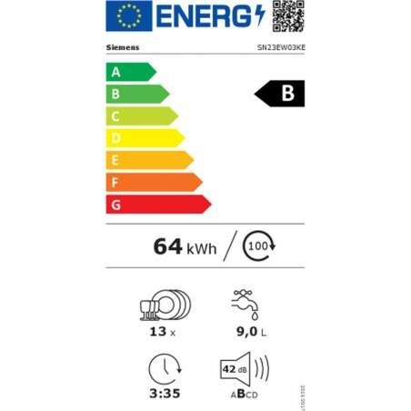 Lavastoviglie Siemens AG SN23EW03KE Bianco 60 cm