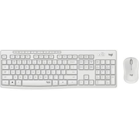 Keyboard and Wireless Mouse Logitech 920-009819 White QWERTZ