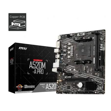 Scheda Madre MSI 7C96-001R mATX AM4 AMD A520 AMD AMD AM4