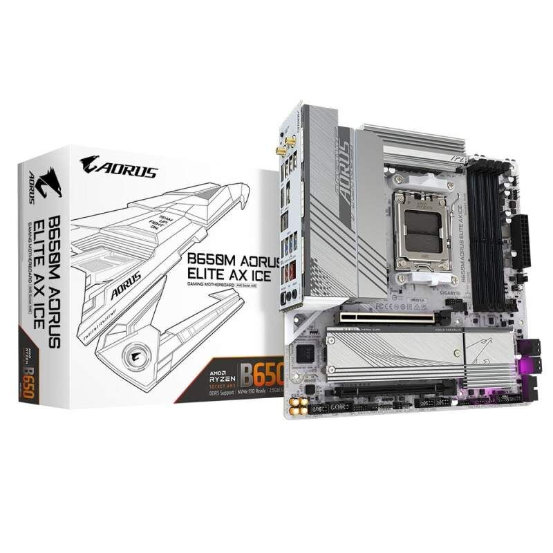 Motherboard Gigabyte B650M AORUS ELITE AX ICE AMD B650 AMD AM5