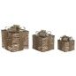 Christmas bauble DKD Home Decor Natural 25 x 25 x 25 cm (3 Pieces)