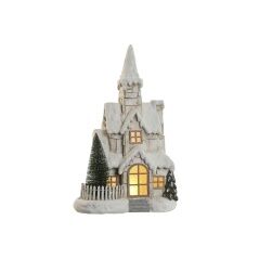 Lighting decoration Home ESPRIT White Green Natural House 35 x 20 x 51 cm