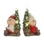 Christmas bauble Home ESPRIT Red Green 31,5 x 20 x 50 cm (2 Units)