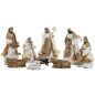 Christmas nativity set Home ESPRIT White Golden 20 x 15 x 30 cm (9 Pieces)