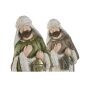 Christmas nativity set Home ESPRIT White Green Grey Magnesium 27,5 x 11 x 60 cm (2 Units)