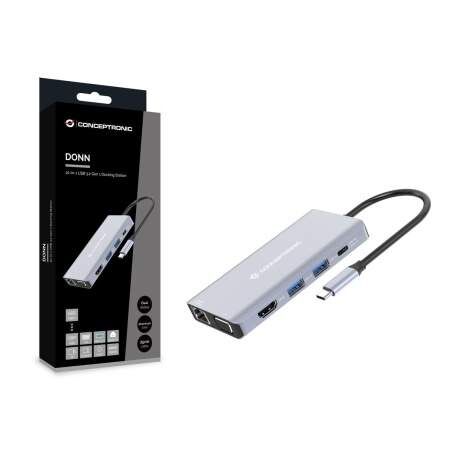 USB Hub Conceptronic 110519307101 Grey Multicolour 100 W